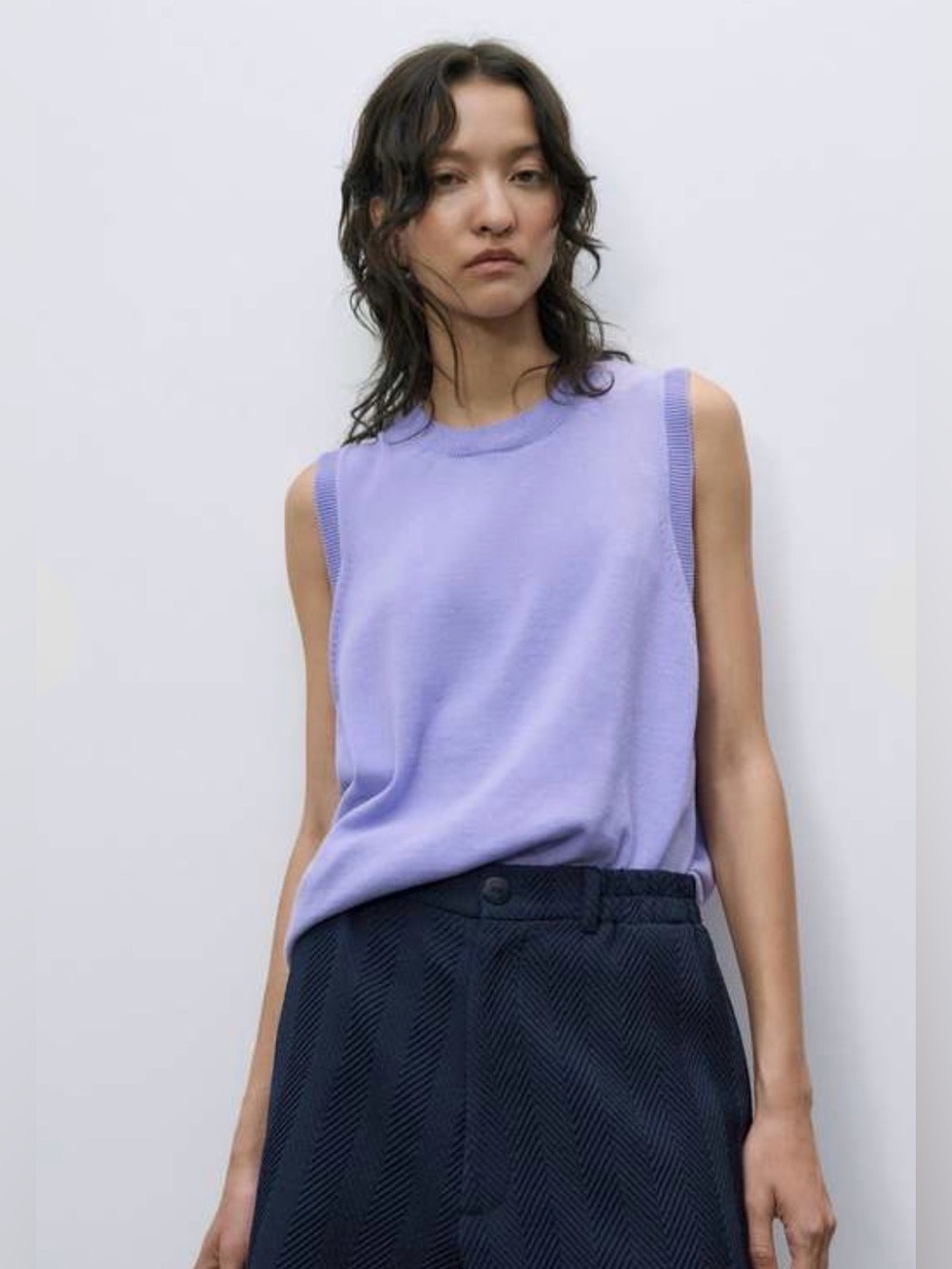 Cordera cotton knit tank - O/S